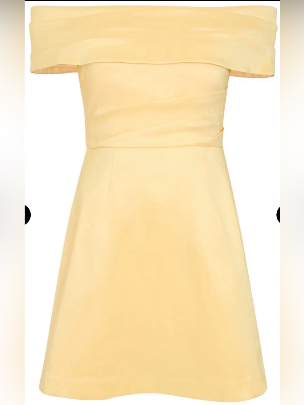 Rebecca Vallance - Mandy off-the-shoulder pleated mini dress